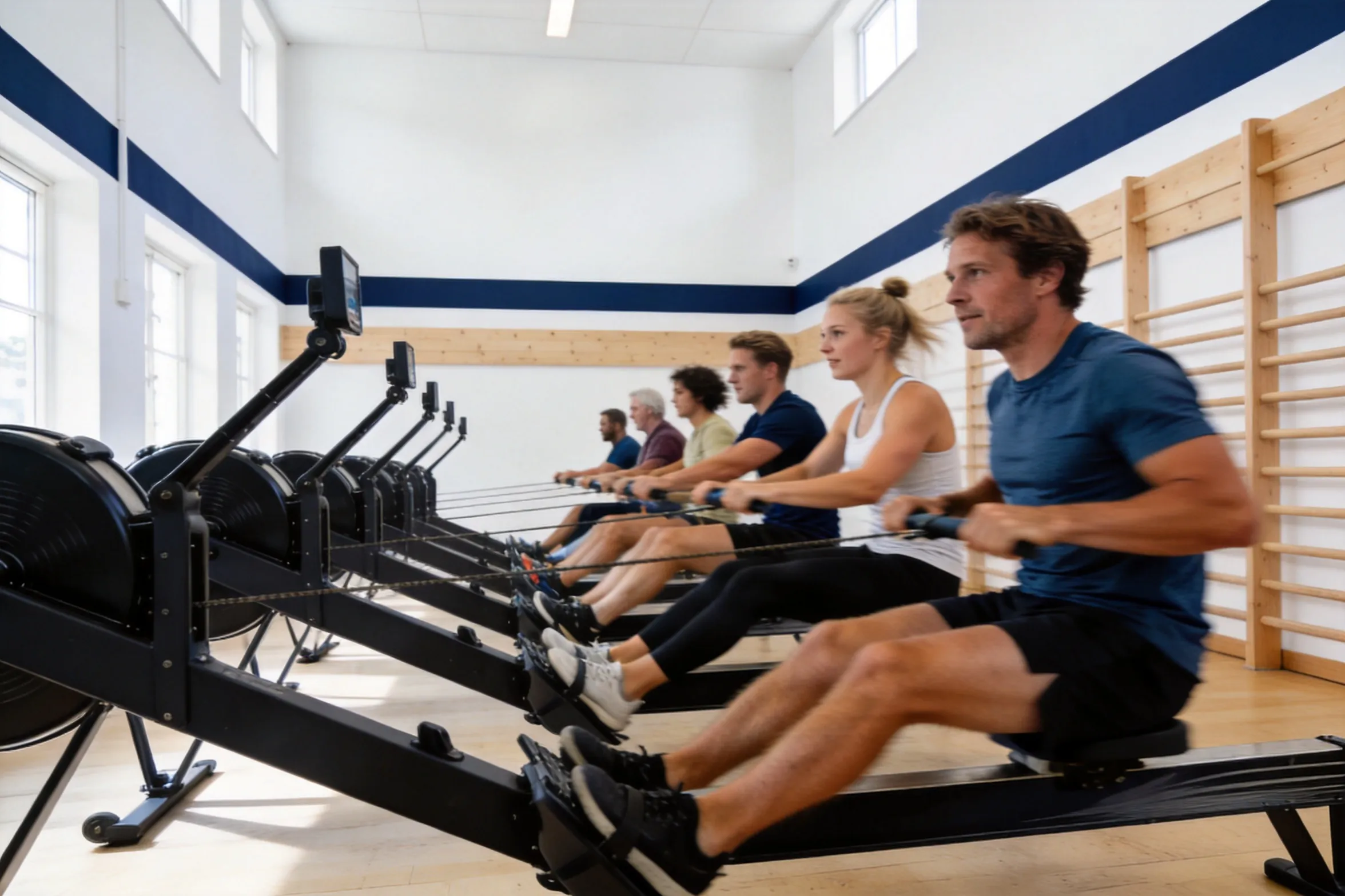 Cardioområdet med bikes og romaskiner